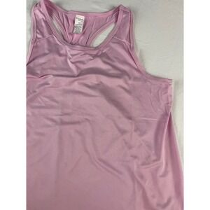 Isabella Active Wear Tank Top Womens Medium Pink Racerback Mesh Knit RN164802